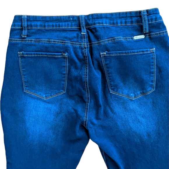 KanCan Dark Wash Mid Rise Skinny Jeans XL - Picture 5 of 14